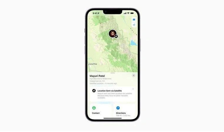 鹿邑苹果14维修分享iPhone14系列中 FindMy功能通过卫星分享位置方法教程 