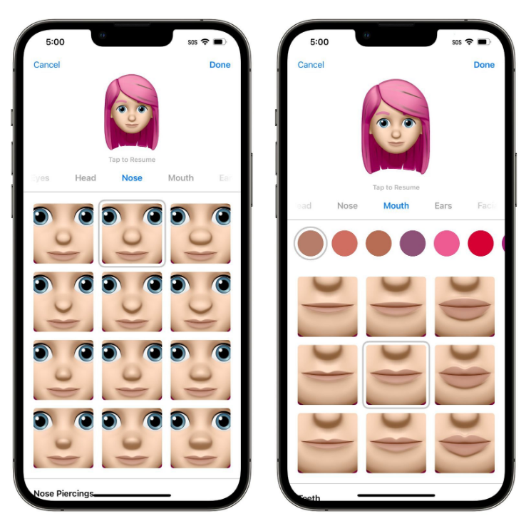 鹿邑苹果手机维修分享​iOS 16中的拟我表情有了哪些变化和升级 