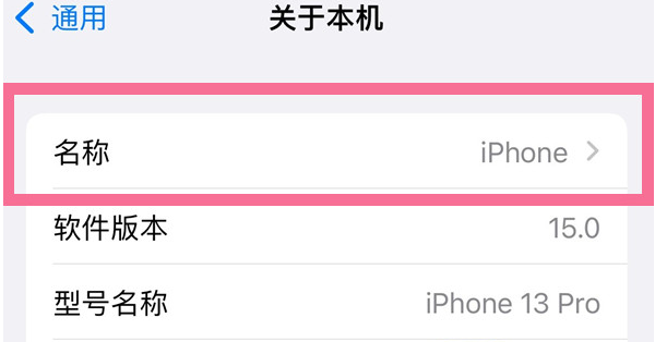 鹿邑苹果13维修分享iPhone 13热点名字设置教程 